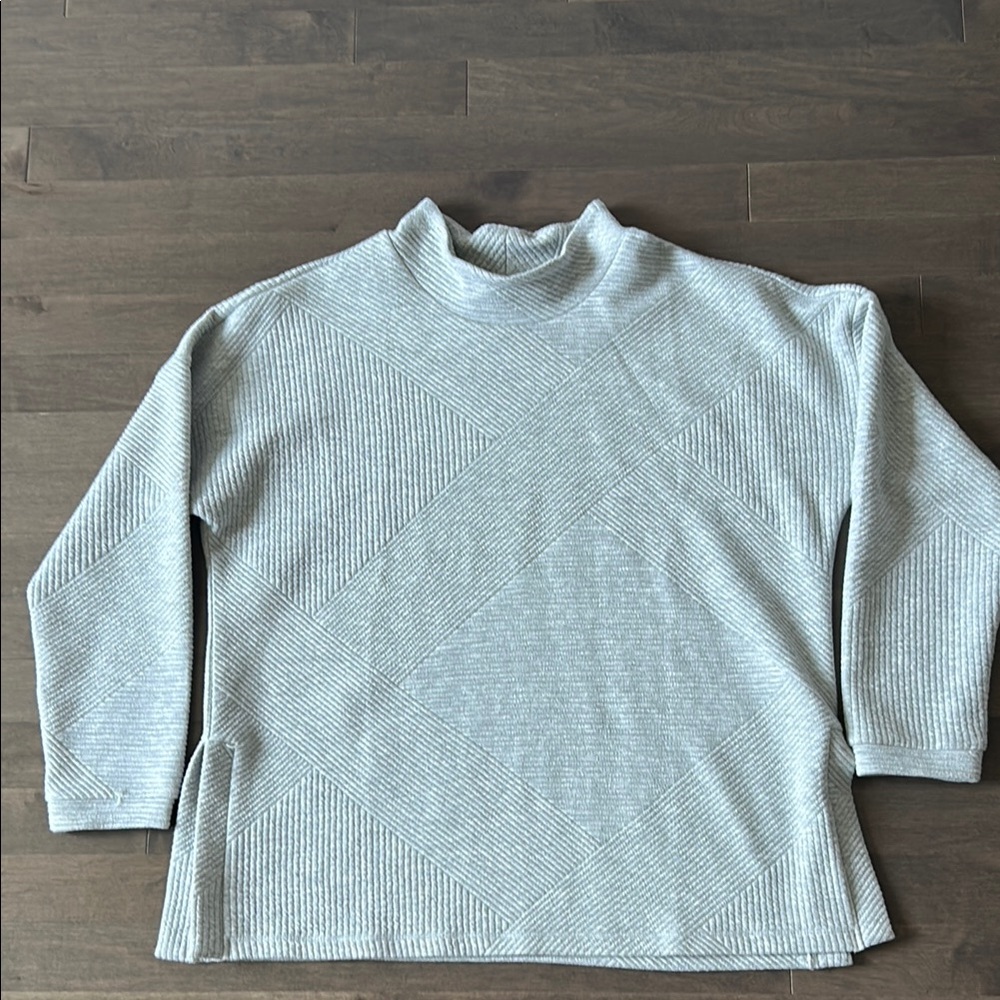 Gray Textured Sweater